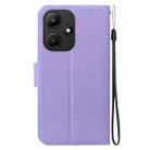 For Infinix Hot 30i Ultra-thin Voltage Magnetic Buckle Leather Phone Case(Purple) - 3