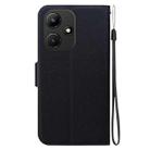 For Infinix Hot 30i Ultra-thin Voltage Magnetic Buckle Leather Phone Case(Black) - 3