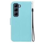 For Infinix Hot 50 5G Ultra-thin Voltage Magnetic Buckle Leather Phone Case(Green) - 3