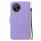 For Infinix Note 12 2023 / Note 12 Pro 4G Ultra-thin Voltage Magnetic Buckle Leather Phone Case(Purple) - 3