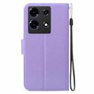 For Infinix Note 30 4G / 5G Ultra-thin Voltage Magnetic Buckle Leather Phone Case(Purple) - 3