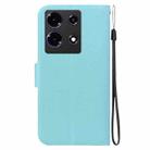 For Infinix Note 30 4G / 5G Ultra-thin Voltage Magnetic Buckle Leather Phone Case(Green) - 3