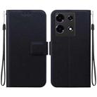 For Infinix Note 30 4G / 5G Ultra-thin Voltage Magnetic Buckle Leather Phone Case(Black) - 1