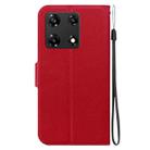 For Infinix Note 30 Pro Ultra-thin Voltage Magnetic Buckle Leather Phone Case(Red) - 3