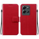 For Infinix Note 30i Ultra-thin Voltage Magnetic Buckle Leather Phone Case(Red) - 1