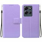 For Infinix Note 30i Ultra-thin Voltage Magnetic Buckle Leather Phone Case(Purple) - 1