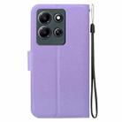 For Infinix Note 30i Ultra-thin Voltage Magnetic Buckle Leather Phone Case(Purple) - 3
