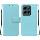For Infinix Note 30i Ultra-thin Voltage Magnetic Buckle Leather Phone Case(Green) - 1