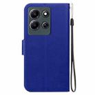 For Infinix Note 30i Ultra-thin Voltage Magnetic Buckle Leather Phone Case(Blue) - 3