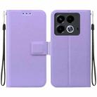 For Infinix Note 40 4G Ultra-thin Voltage Magnetic Buckle Leather Phone Case(Purple) - 1