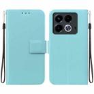 For Infinix Note 40 4G Ultra-thin Voltage Magnetic Buckle Leather Phone Case(Green) - 1
