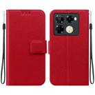 For Infinix Note 40 Pro 4G / 5G Ultra-thin Voltage Magnetic Buckle Leather Phone Case(Red) - 1