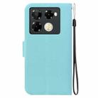 For Infinix Note 40 Pro 4G / 5G Ultra-thin Voltage Magnetic Buckle Leather Phone Case(Green) - 3