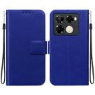 For Infinix Note 40 Pro 4G / 5G Ultra-thin Voltage Magnetic Buckle Leather Phone Case(Blue) - 1