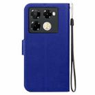 For Infinix Note 40 Pro 4G / 5G Ultra-thin Voltage Magnetic Buckle Leather Phone Case(Blue) - 3