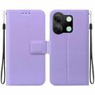 For Infinix Smart 7 HD Ultra-thin Voltage Magnetic Buckle Leather Phone Case(Purple) - 1