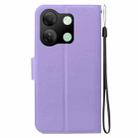 For Infinix Smart 7 HD Ultra-thin Voltage Magnetic Buckle Leather Phone Case(Purple) - 3