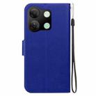 For Infinix Smart 7 HD Ultra-thin Voltage Magnetic Buckle Leather Phone Case(Blue) - 3