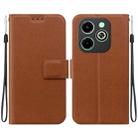 For Infinix Smart 8 / Smart 8 HD Ultra-thin Voltage Magnetic Buckle Leather Phone Case(Brown) - 1