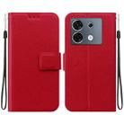 For Infinix Zero 30 5G Ultra-thin Voltage Magnetic Buckle Leather Phone Case(Red) - 1