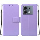 For Infinix Zero 30 5G Ultra-thin Voltage Magnetic Buckle Leather Phone Case(Purple) - 1