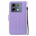 For Infinix Zero 30 5G Ultra-thin Voltage Magnetic Buckle Leather Phone Case(Purple) - 3