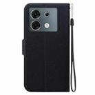 For Infinix Zero 30 5G Ultra-thin Voltage Magnetic Buckle Leather Phone Case(Black) - 3