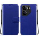 For Tecno Camon 20 Premier Ultra-thin Voltage Magnetic Buckle Leather Phone Case(Blue) - 1