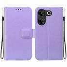 For Tecno Camon 20 Pro 5G Ultra-thin Voltage Magnetic Buckle Leather Phone Case(Purple) - 1