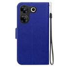 For Tecno Camon 20 Pro 5G Ultra-thin Voltage Magnetic Buckle Leather Phone Case(Blue) - 3