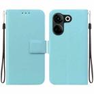 For Tecno Camon 20 / Camon 20 Pro 4G Ultra-thin Voltage Magnetic Buckle Leather Phone Case(Green) - 1