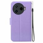 For Tecno Camon 30 4G / 5G Ultra-thin Voltage Magnetic Buckle Leather Phone Case(Purple) - 3