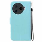 For Tecno Camon 30 4G / 5G Ultra-thin Voltage Magnetic Buckle Leather Phone Case(Green) - 3