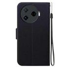 For Tecno Camon 30 4G / 5G Ultra-thin Voltage Magnetic Buckle Leather Phone Case(Black) - 3