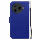 For Tecno Camon 30 4G / 5G Ultra-thin Voltage Magnetic Buckle Leather Phone Case(Blue) - 3