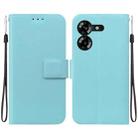 For Tecno Pova 5 Ultra-thin Voltage Magnetic Buckle Leather Phone Case(Green) - 1