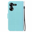 For Tecno Pova 5 Ultra-thin Voltage Magnetic Buckle Leather Phone Case(Green) - 3