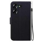 For Tecno Pova 5 Ultra-thin Voltage Magnetic Buckle Leather Phone Case(Black) - 3