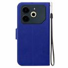 For Tecno Pova 6 Neo Ultra-thin Voltage Magnetic Buckle Leather Phone Case(Blue) - 3