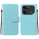 For Tecno Pova 6 / Pova 6 Pro Ultra-thin Voltage Magnetic Buckle Leather Phone Case(Green) - 1