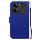 For Tecno Pova 6 / Pova 6 Pro Ultra-thin Voltage Magnetic Buckle Leather Phone Case(Blue) - 3