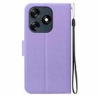 For Tecno Spark 10 4G / Spark 10C Ultra-thin Voltage Magnetic Buckle Leather Phone Case(Purple) - 3