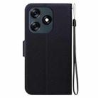 For Tecno Spark 10 4G / Spark 10C Ultra-thin Voltage Magnetic Buckle Leather Phone Case(Black) - 3