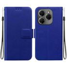 For Tecno Spark 20 Pro Ultra-thin Voltage Magnetic Buckle Leather Phone Case(Blue) - 1