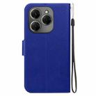 For Tecno Spark 20 Pro Ultra-thin Voltage Magnetic Buckle Leather Phone Case(Blue) - 3