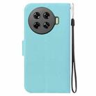 For Tecno Spark 20 Pro+ Ultra-thin Voltage Magnetic Buckle Leather Phone Case(Green) - 3