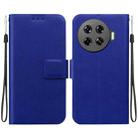 For Tecno Spark 20 Pro+ Ultra-thin Voltage Magnetic Buckle Leather Phone Case(Blue) - 1