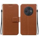 For Tecno Spark 30C Ultra-thin Voltage Magnetic Buckle Leather Phone Case(Brown) - 1