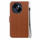 For Tecno Spark Go 1 / Pop 9 Pro Ultra-thin Voltage Magnetic Buckle Leather Phone Case(Brown) - 3