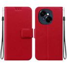 For Tecno Spark Go 1 / Pop 9 Pro Ultra-thin Voltage Magnetic Buckle Leather Phone Case(Red) - 1